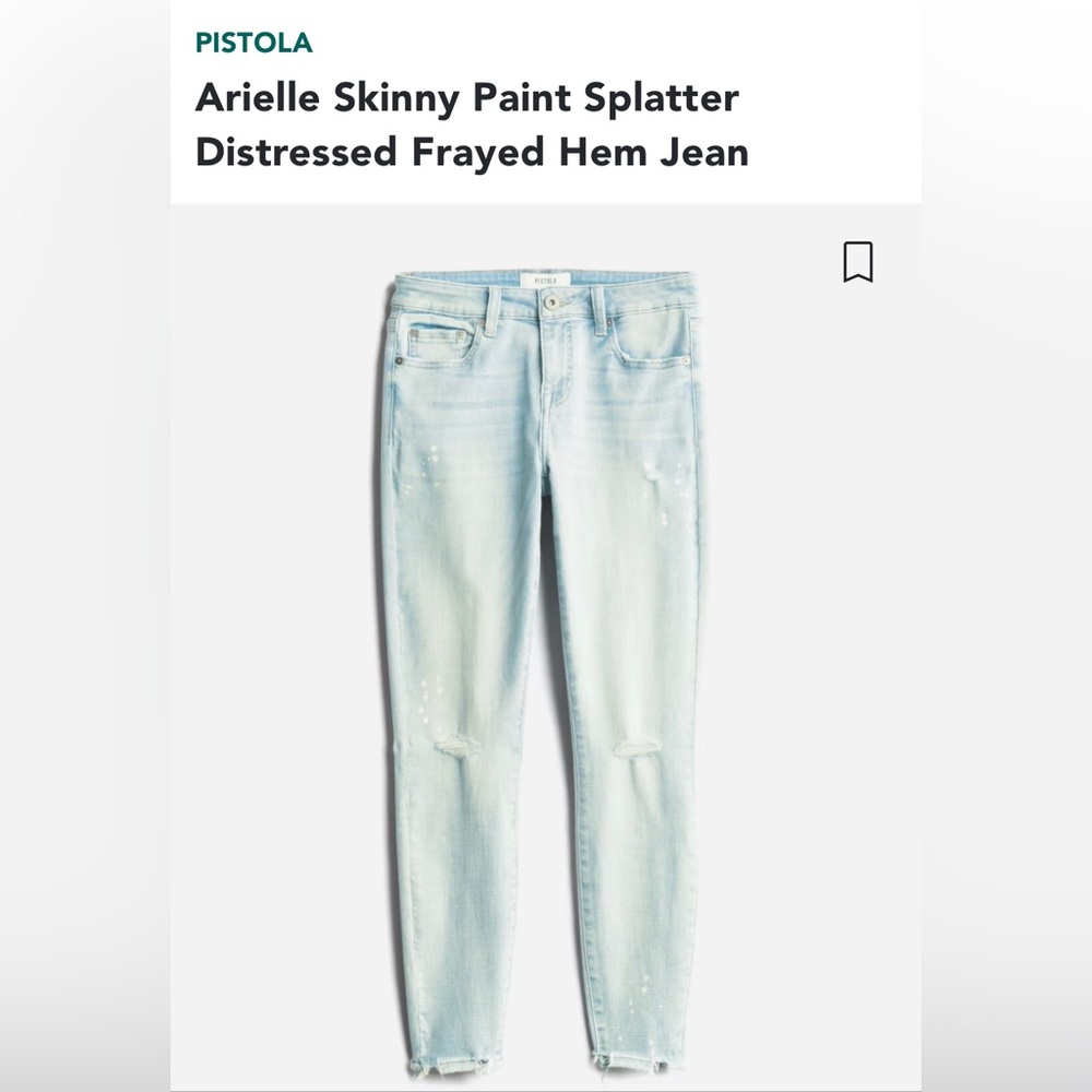 PISTOLA🌺 NWOT Skinny Jeans Ultra Light Blue